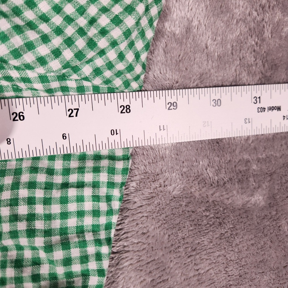 Ralph Lauren Button Down Mens XXL Green Excellent Linen Gingham Classic Fit - Picture 3 of 12